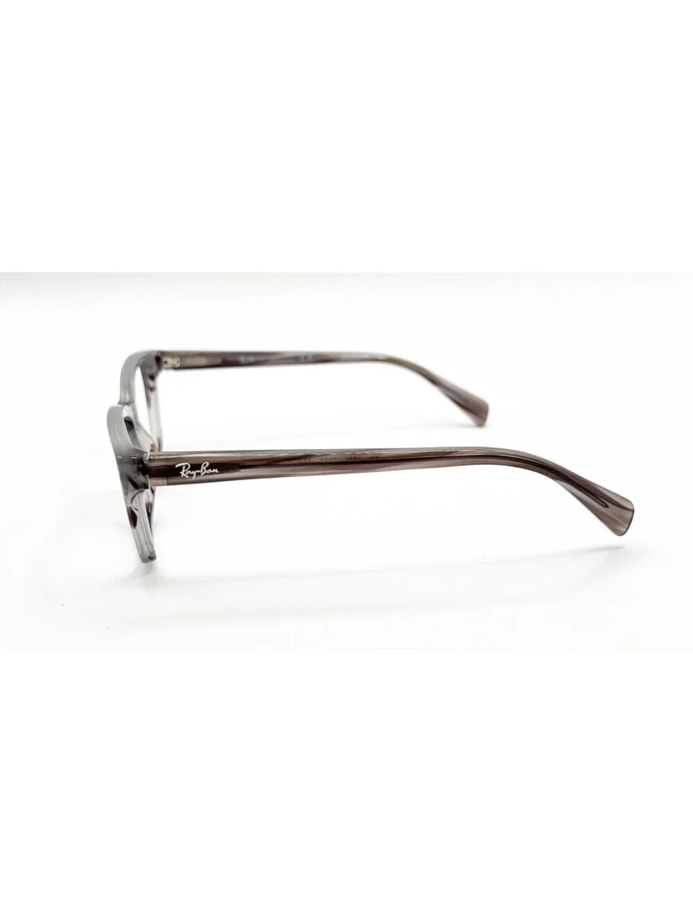 Ray Ban Rb 1591 3850 Striped Grey Authentic Eyeglasses 46-16-125